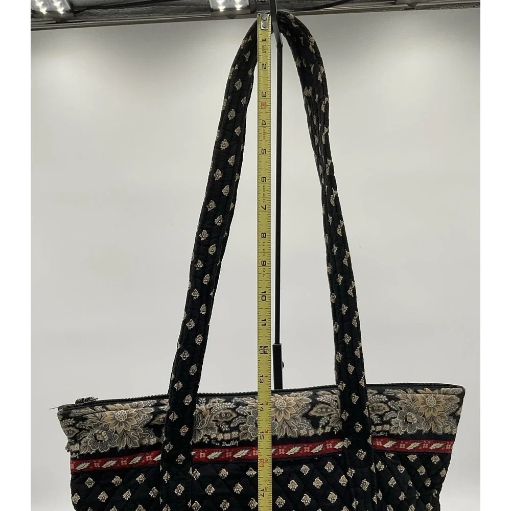 Vera Bradley Black And Paisley Vintage Purse Clutch And Matching Wallet Set